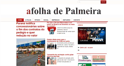 Desktop Screenshot of folhadepalmeira.com.br