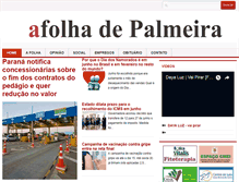 Tablet Screenshot of folhadepalmeira.com.br